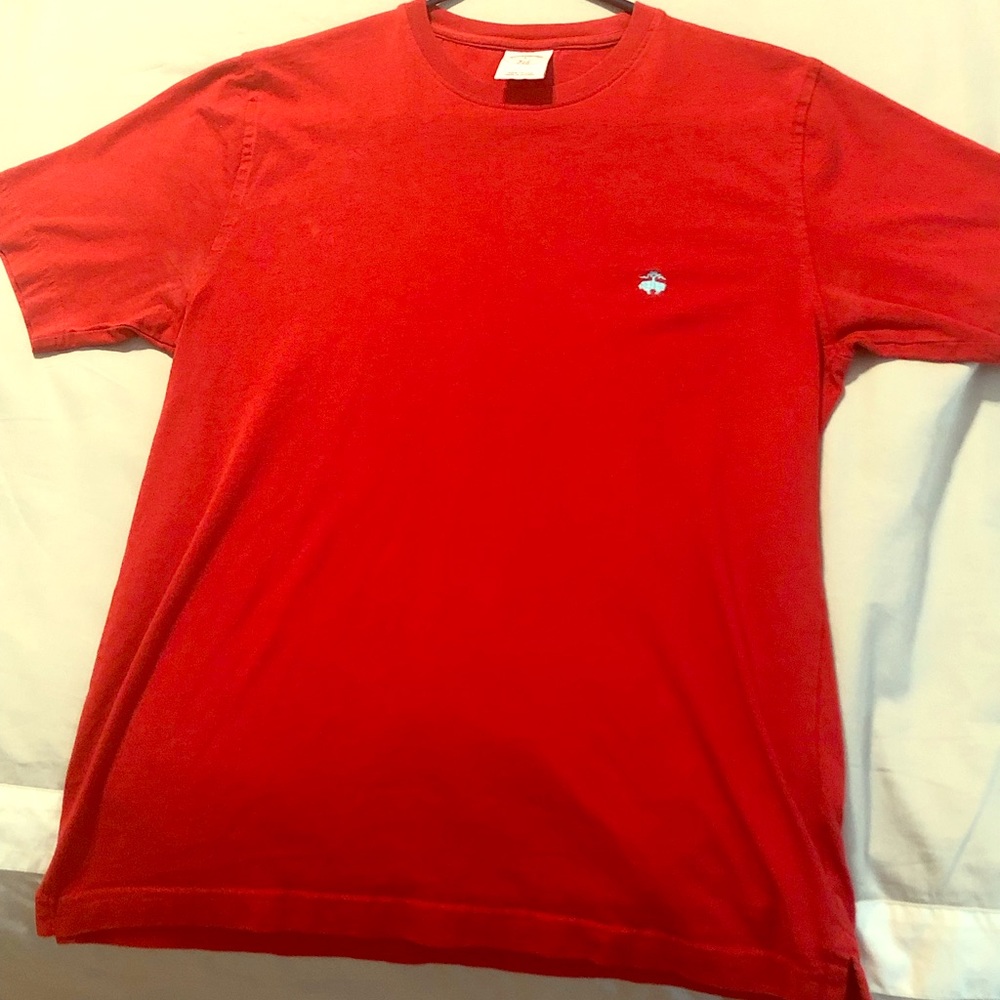 Red Brooks Brothers logo Tee